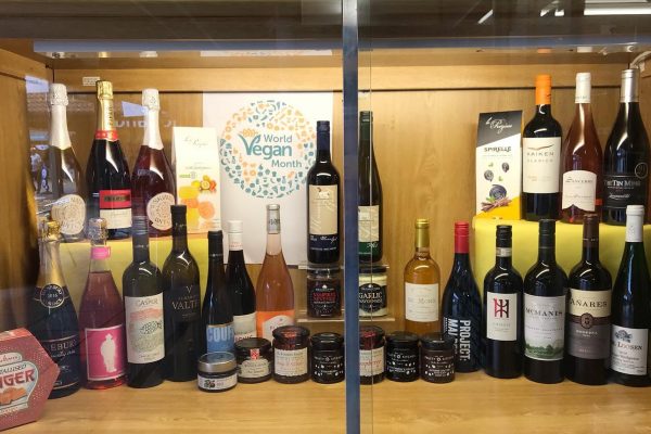 Alexander Hadleigh Vegan wine display