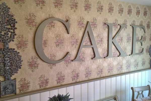 25. Vintage Tea Room cake sign. Lifted from FB profile