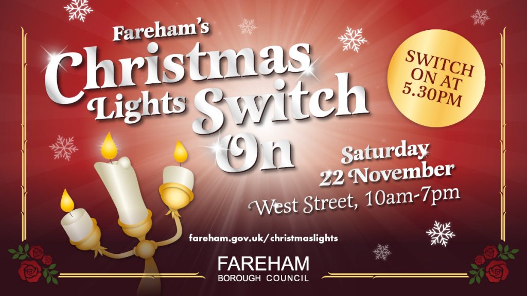 Christmas lights switch on Saturday 22 November 2025