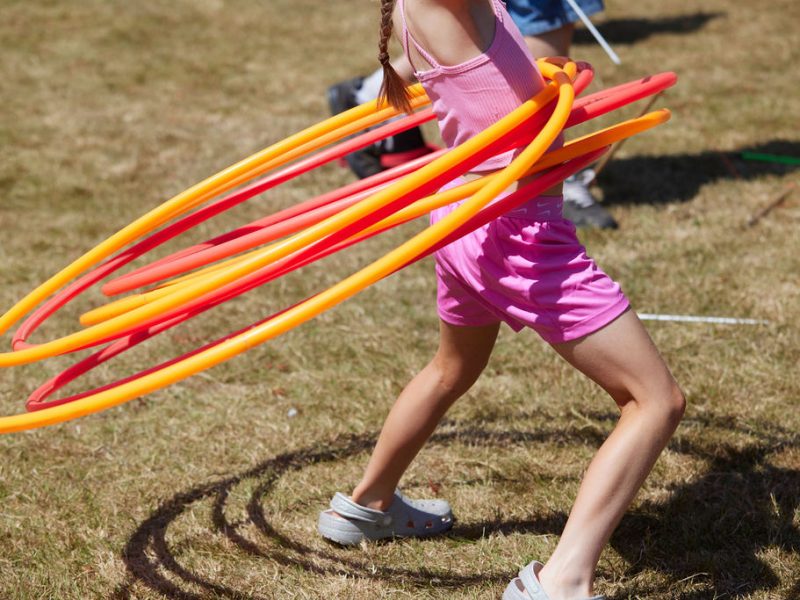girl hula hooping