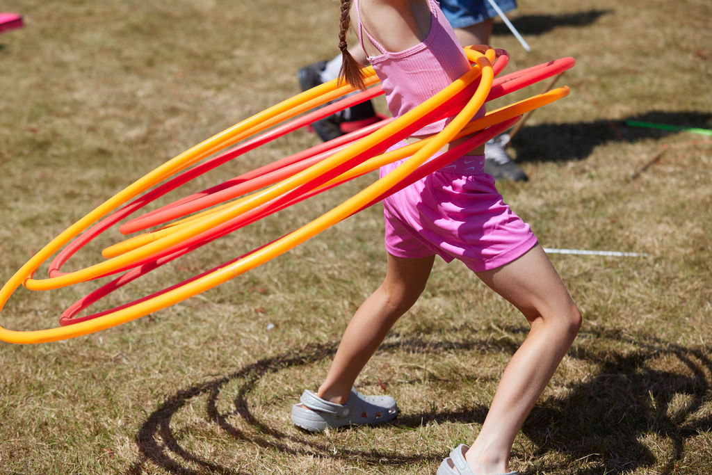 girl hula hooping